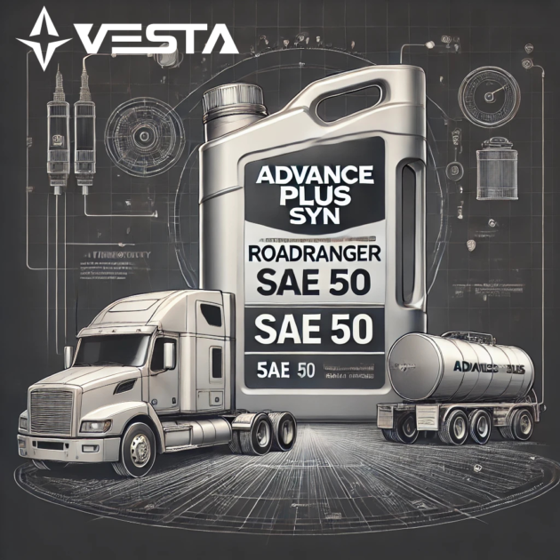 ADVANCE PLUS SYN SAE 50 Motor Oil for Heavy-Duty Transmissions".